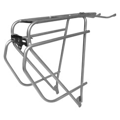 TORTEC EPIC STAINLESS STEEL REAR RACK SILVER: SILVER 26-700C